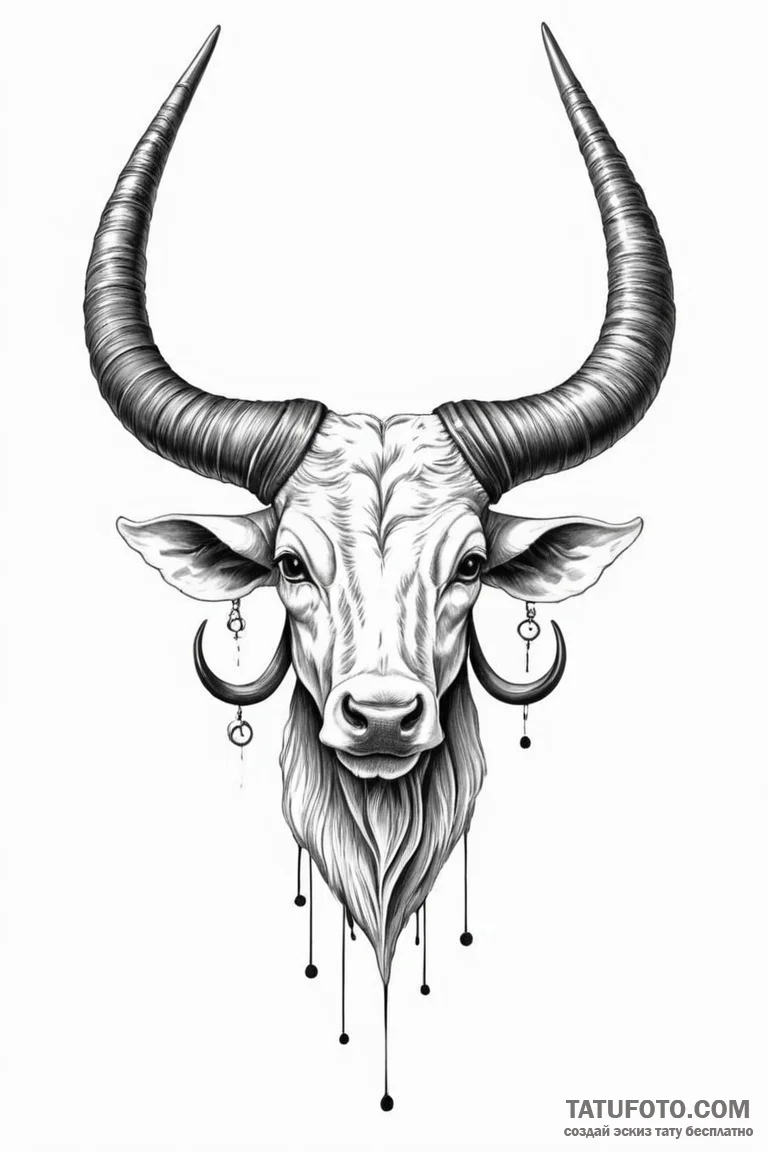Horns - эскиз тату (№1750693273_0, 23.06.2025 15:41) — Tatufoto.com