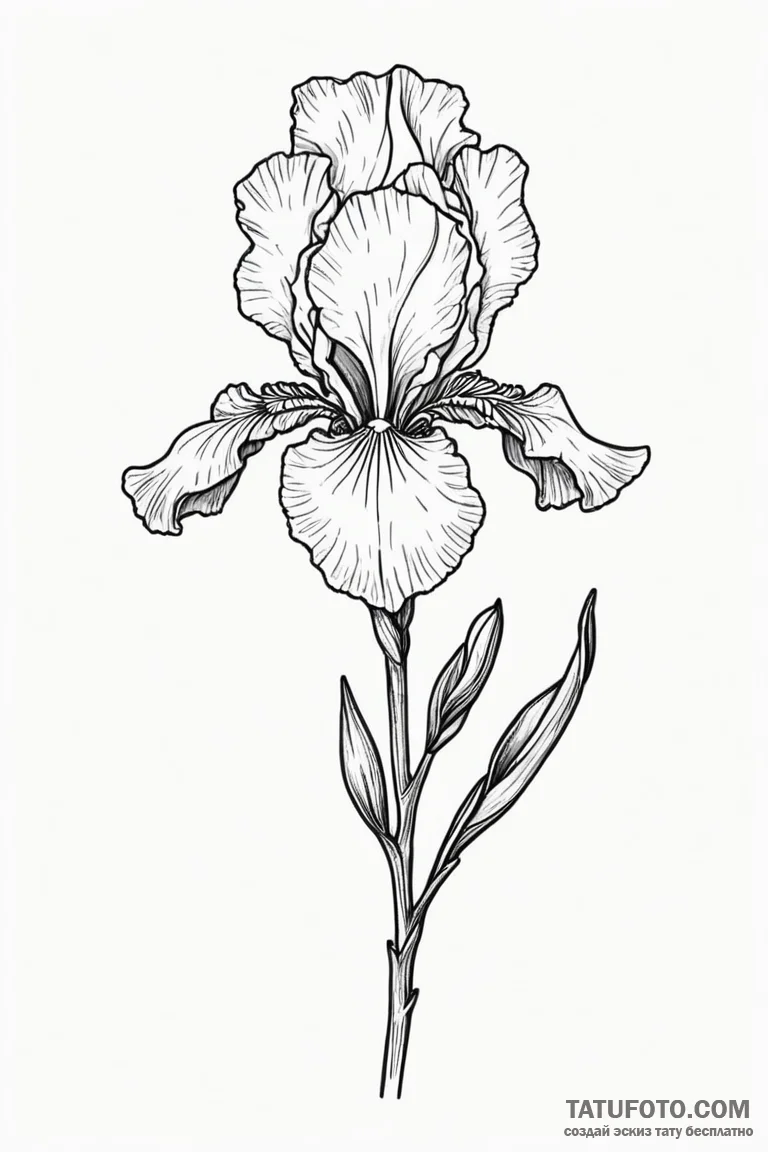 Iris - эскиз тату (№1750693505_0, 23.06.2025 15:45) — Tatufoto.com