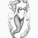 Mermaid — эскиз тату (№1750695051_1, 23.06.2025 16:10) — Tatufoto.com
