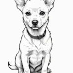 Dog — эскиз тату (№1750695123_0, 23.06.2025 16:12) — Tatufoto.com