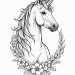 Unicorn — эскиз тату (№1750695196_0, 23.06.2025 16:13) — Tatufoto.com