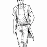 A graphic novel panel of neo’s «whoa» moment. — эскиз тату (№1750696420_1, 23.06.2025 16:33) — Tatufoto.com