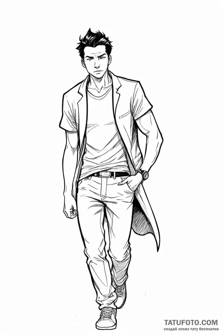 A graphic novel panel of neo's "whoa" moment. - эскиз тату (№1750696420_1, 23.06.2025 16:33) — Tatufoto.com