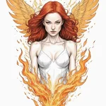 A graphic novel portrait of jean grey as the… — эскиз тату (№1750696658_1, 23.06.2025 16:37) — Tatufoto.com