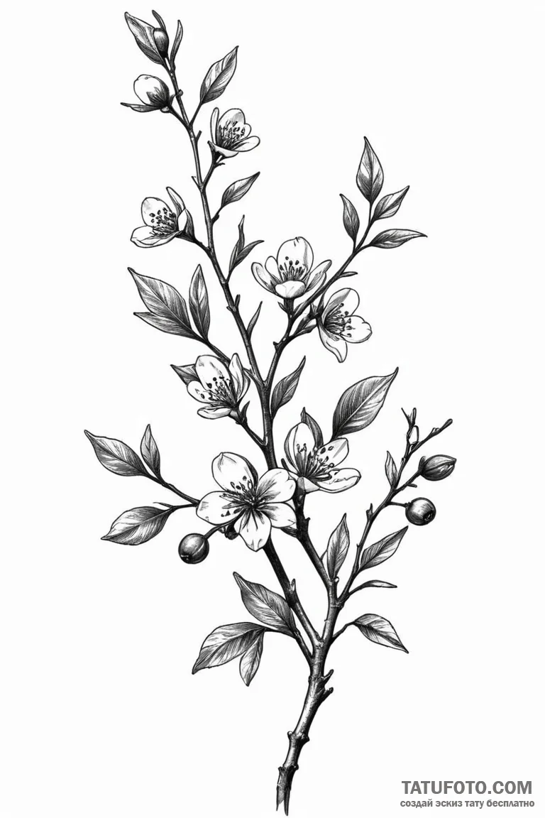 Blackthorn - эскиз тату (№1750699078_1, 23.06.2025 17:17) — Tatufoto.com