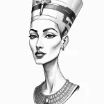 Nefertiti — эскиз тату (№1750699145_0, 23.06.2025 17:19) — Tatufoto.com