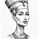 Nefertiti — эскиз тату (№1750699145_1, 23.06.2025 17:19) — Tatufoto.com