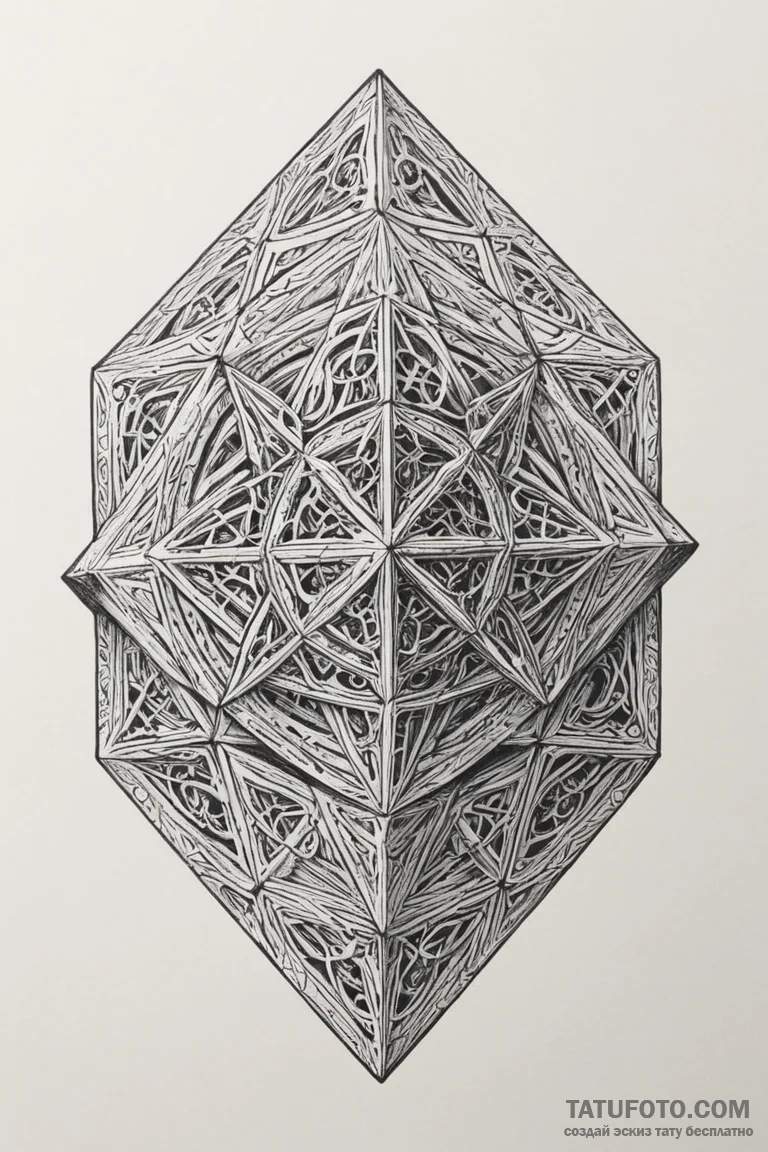 A linework tattoo of the lament configuration... - эскиз тату (№1750699211_1, 23.06.2025 17:20) — Tatufoto.com
