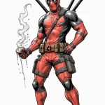 A neo-traditional tattoo of deadpool, breakin… — эскиз тату (№1750700010_1, 23.06.2025 17:33) — Tatufoto.com
