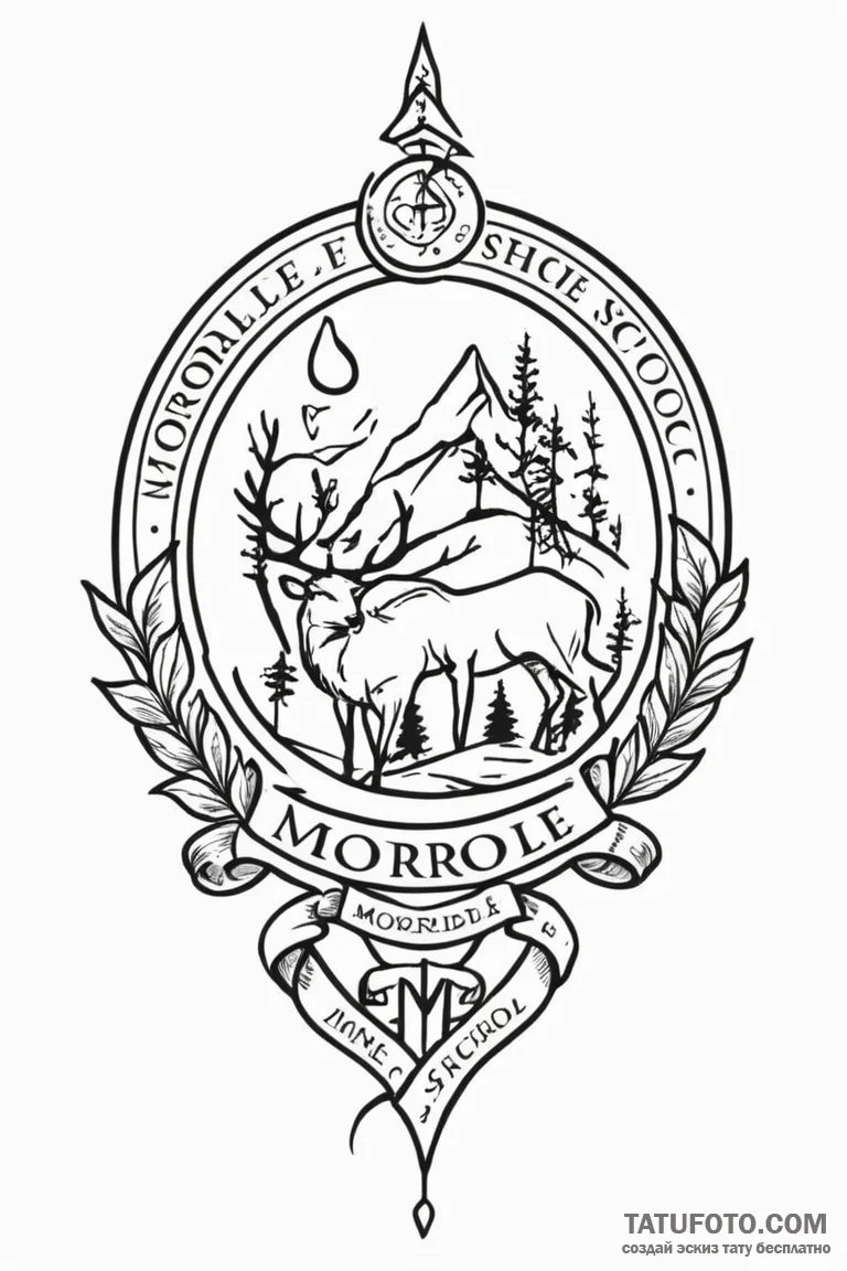A linework tattoo of the moordale secondary s... - эскиз тату (№1750700080_0, 23.06.2025 17:34) — Tatufoto.com