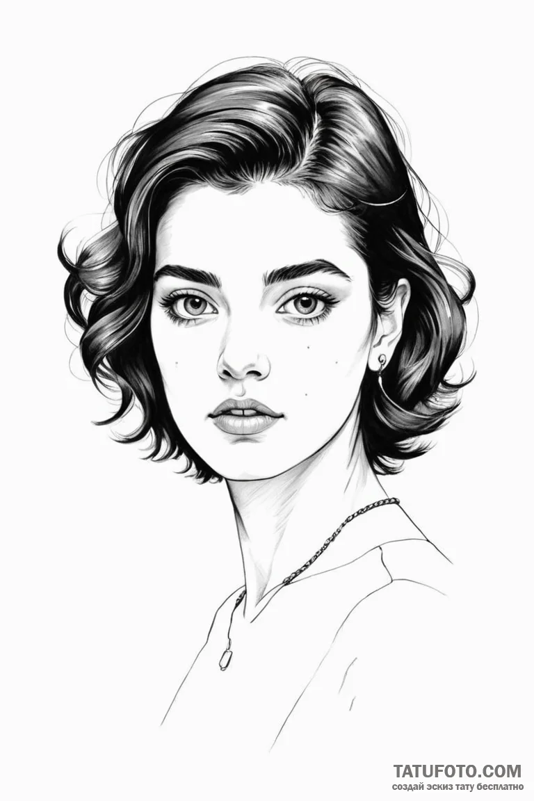 A neo-traditional portrait of one of the "chi... - эскиз тату (№1750700434_0, 23.06.2025 17:40) — Tatufoto.com