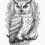 Neo-traditional tattoo design of the owl from… — эскиз тату (№1750700582_1, 23.06.2025 17:43) — Tatufoto.com