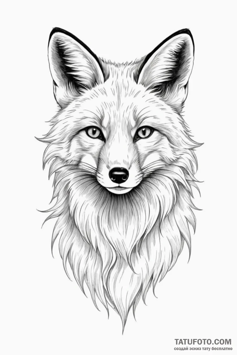 Fox - эскиз тату (№1750701120_1, 23.06.2025 17:52) — Tatufoto.com