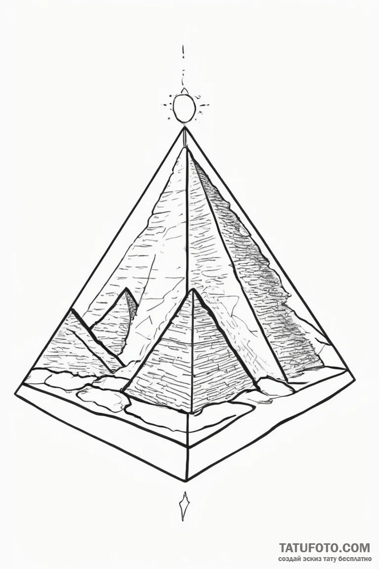 Pyramid - эскиз тату (№1750701949_0, 23.06.2025 18:05) — Tatufoto.com
