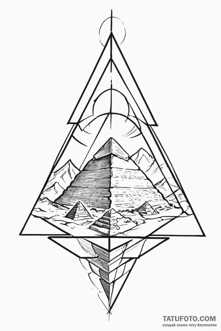 Pyramid - эскиз тату (№1750701949_1, 23.06.2025 18:05) — Tatufoto.com