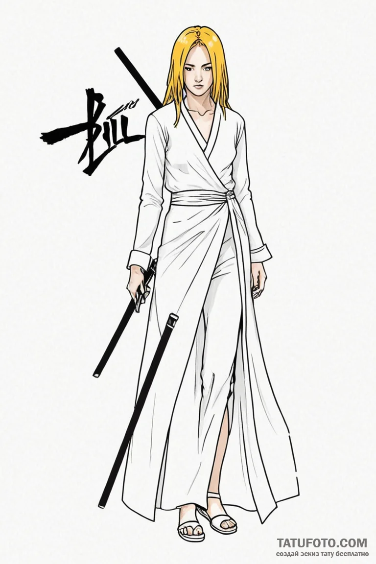 A minimalist tattoo of the bride's hit list f... - эскиз тату (№1750711016_1, 23.06.2025 20:36) — Tatufoto.com