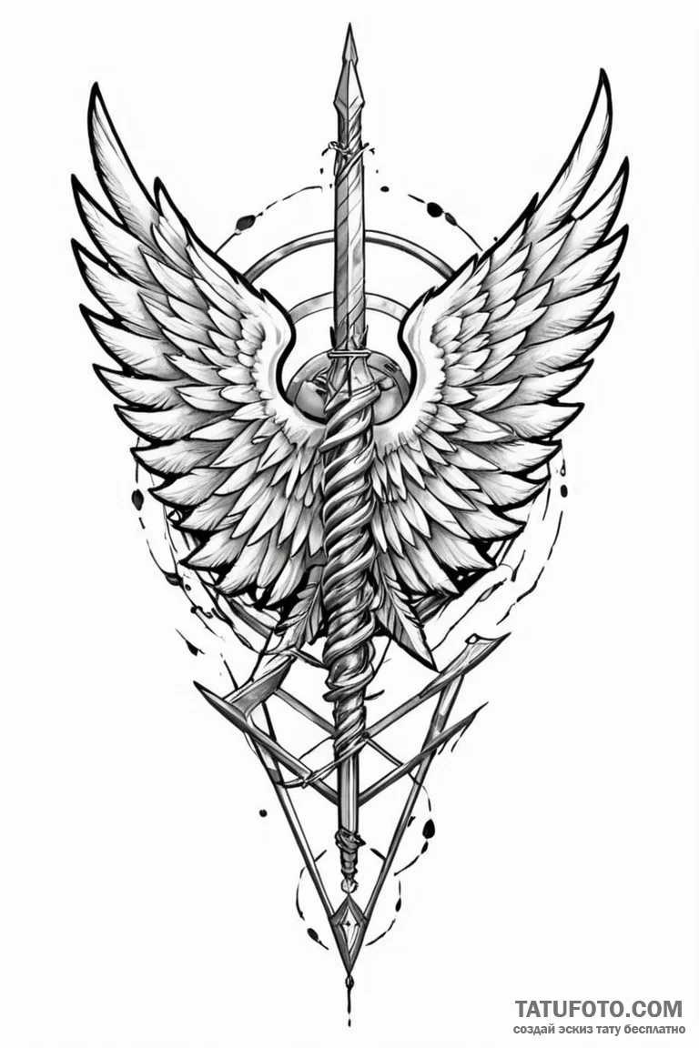 A neo-traditional tattoo of the survey corps... - эскиз тату (№1750711155_0, 23.06.2025 20:39) — Tatufoto.com
