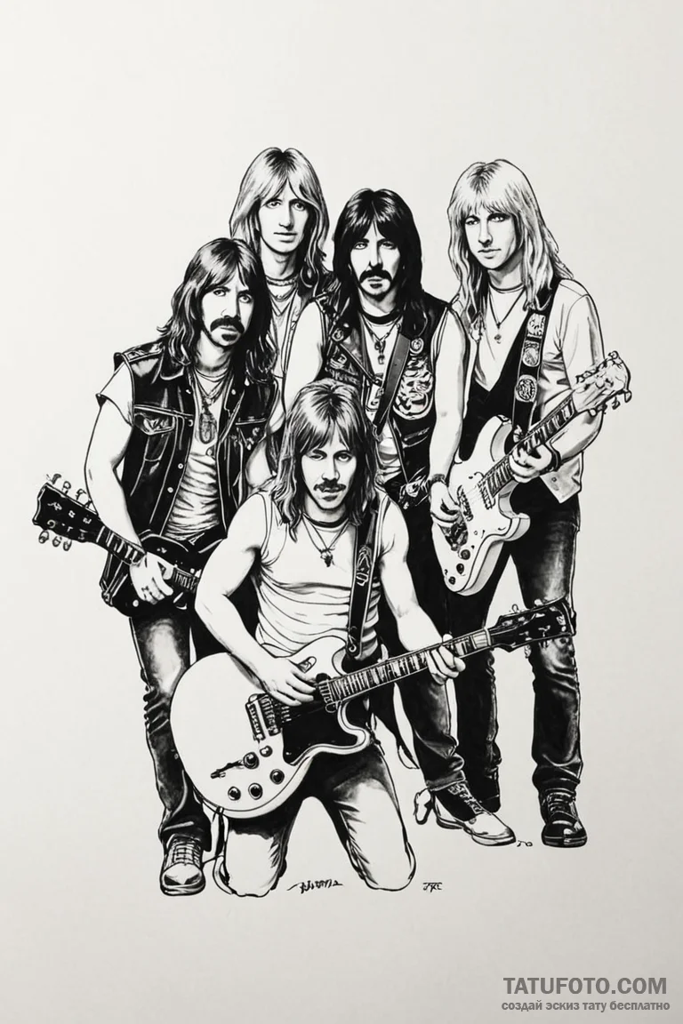 A sketch of the main characters from this is... - эскиз тату (№1750711848_1, 23.06.2025 20:50) — Tatufoto.com