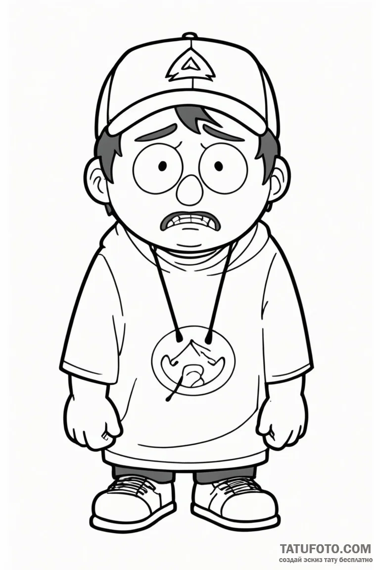 A neo-traditional tattoo of randy marsh from... - эскиз тату (№1750713781_0, 23.06.2025 21:23) — Tatufoto.com