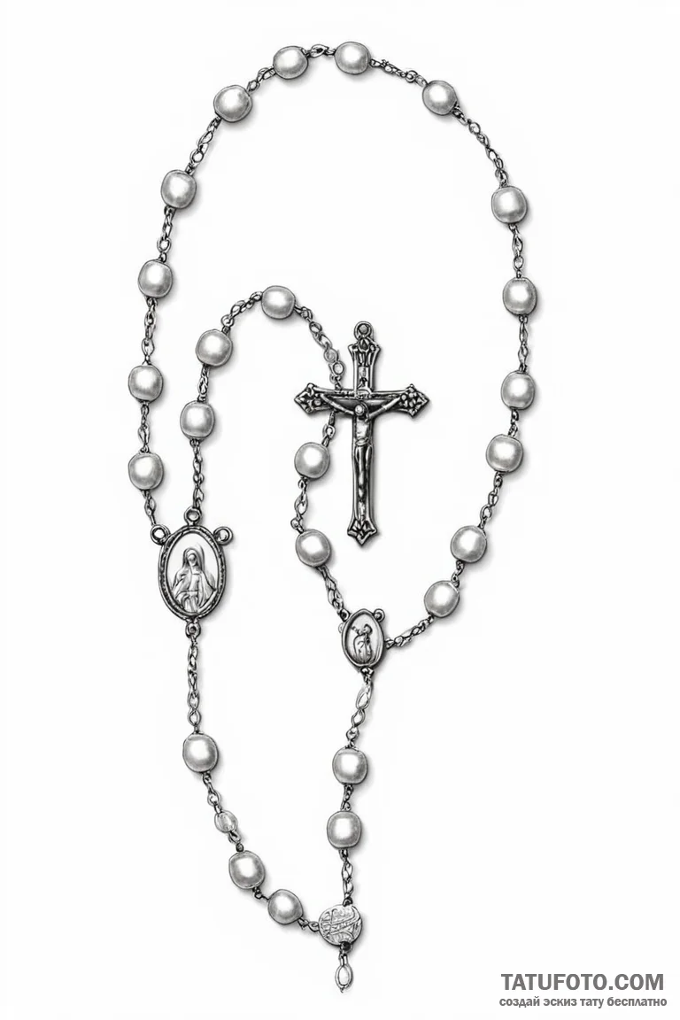 Rosary - эскиз тату (№1750715615_0, 23.06.2025 21:53) — Tatufoto.com