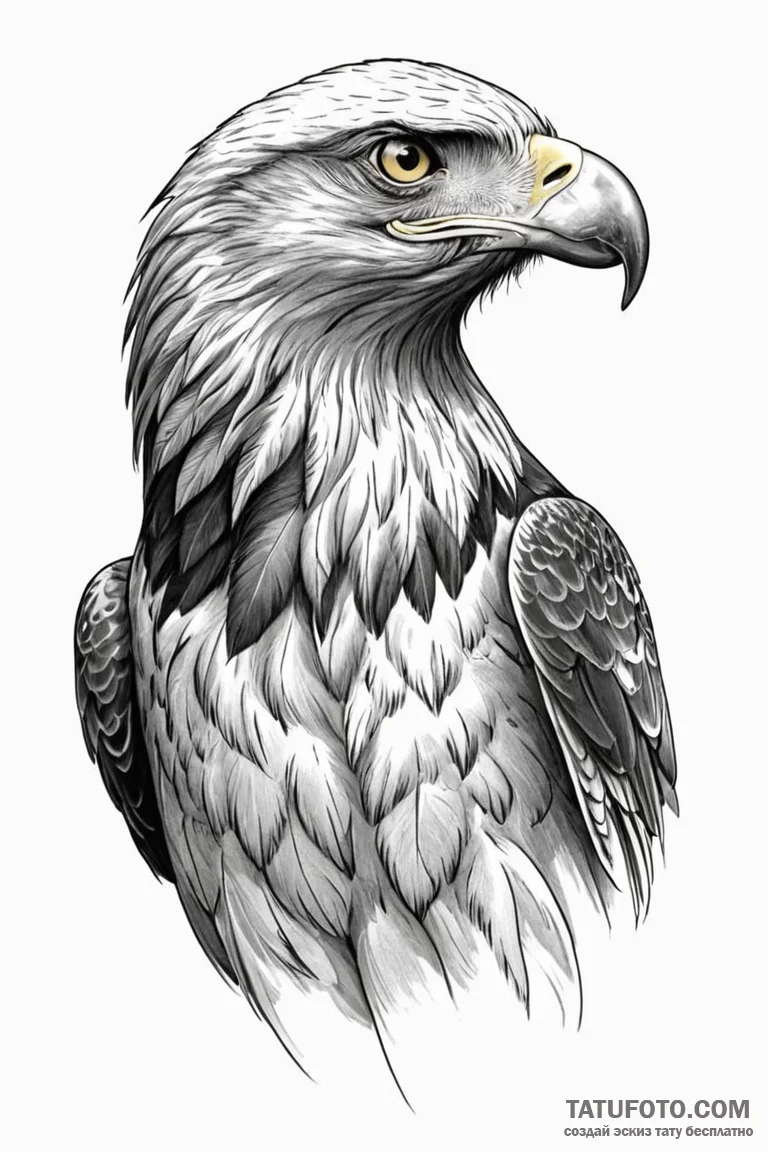 Golden eagle - эскиз тату (№1750734853_0, 24.06.2025 03:14) — Tatufoto.com