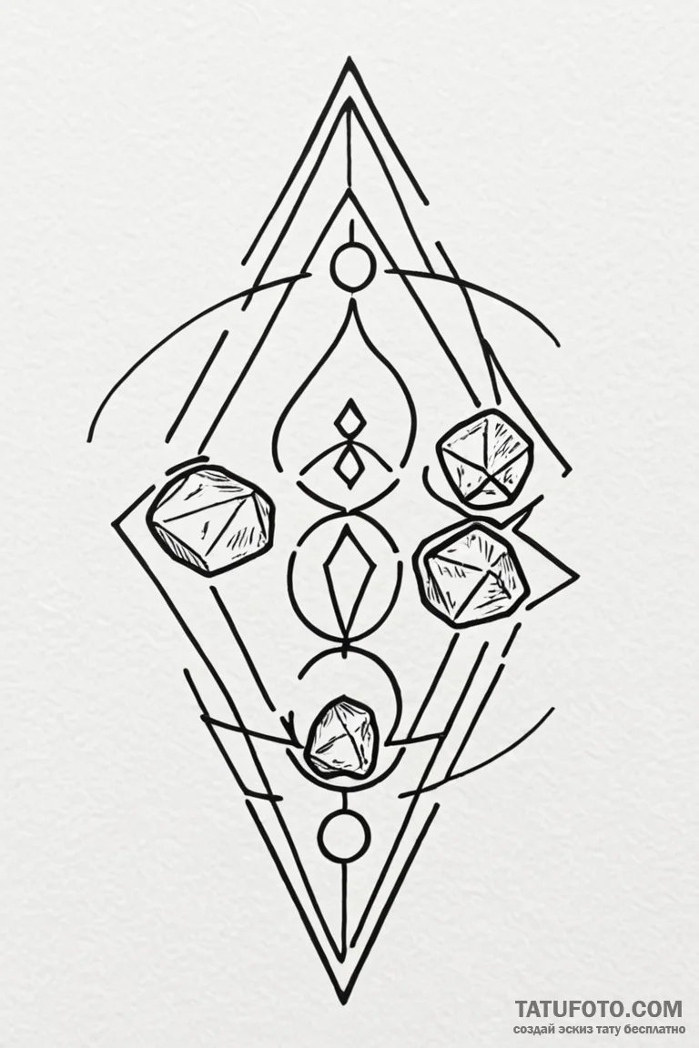 133. a linework tattoo of the four elemental... - эскиз тату (№1750735603_0, 24.06.2025 03:26) — Tatufoto.com