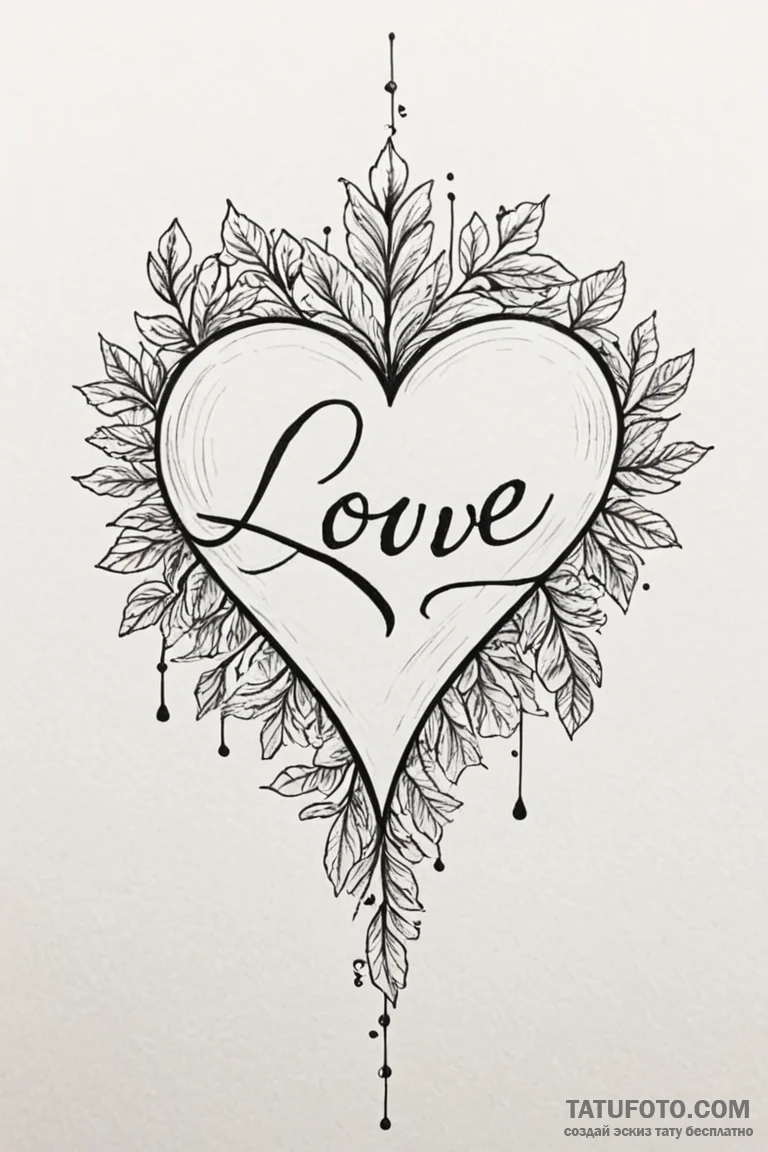 Love - эскиз тату (№1750735677_1, 24.06.2025 03:27) — Tatufoto.com