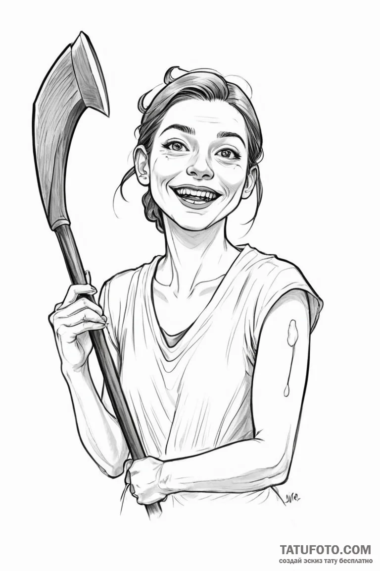 A neo-traditional portrait of pearl from the... - эскиз тату (№1750740235_0, 24.06.2025 04:43) — Tatufoto.com