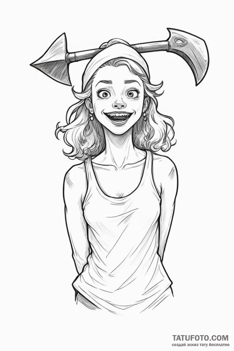 A neo-traditional portrait of pearl from the... - эскиз тату (№1750740235_1, 24.06.2025 04:43) — Tatufoto.com