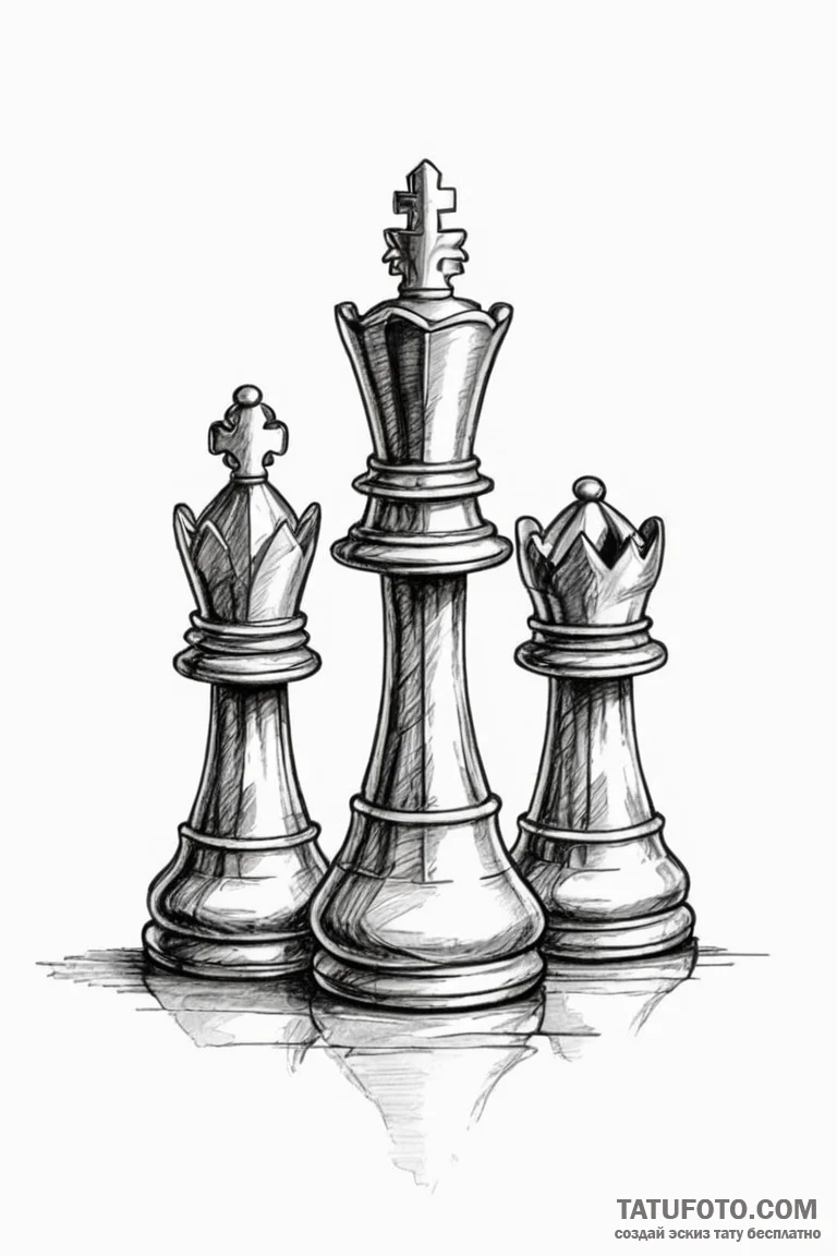 Chess - эскиз тату (№1750740851_1, 24.06.2025 04:54) — Tatufoto.com