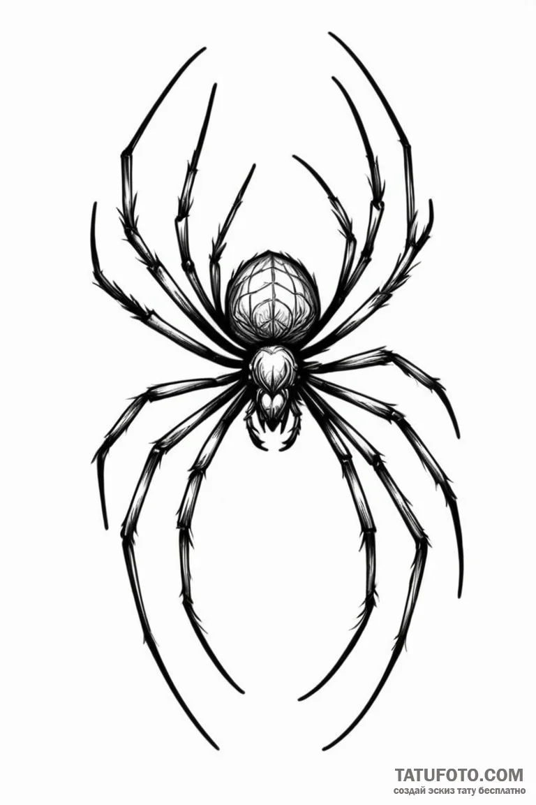 Spider - эскиз тату (№1750741149_0, 24.06.2025 04:59) — Tatufoto.com