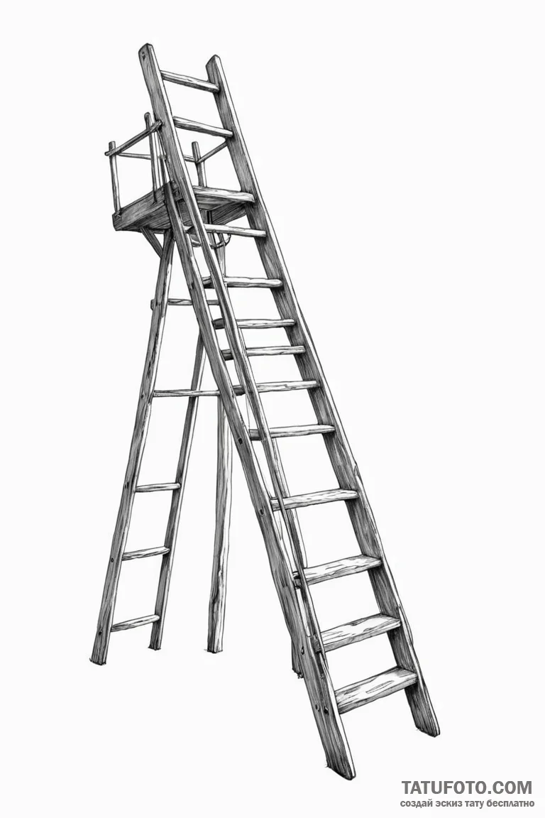 Ladder - эскиз тату (№1750742019_0, 24.06.2025 05:13) — Tatufoto.com