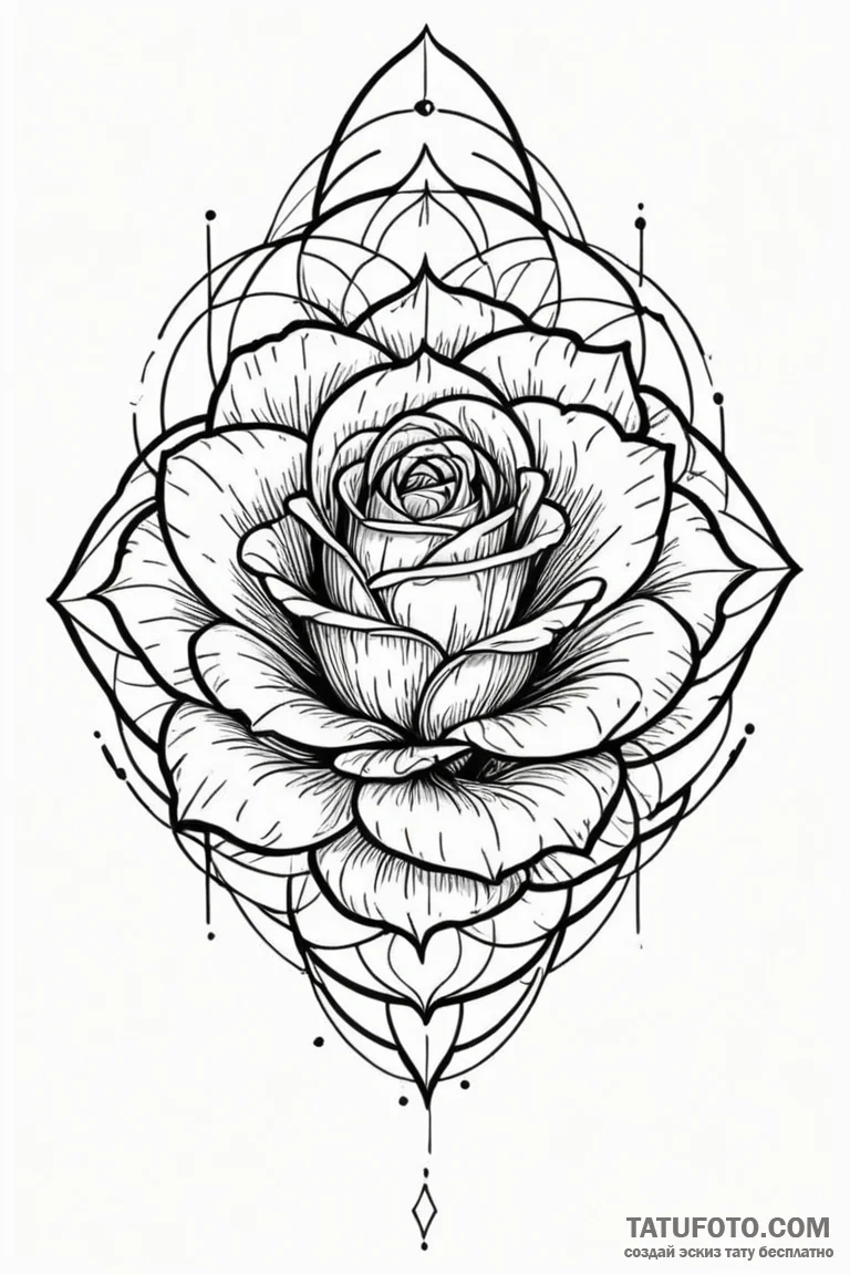 Withered rose shedding petals of dust, tattoo... - эскиз тату (№1750743662_0, 24.06.2025 05:41) — Tatufoto.com