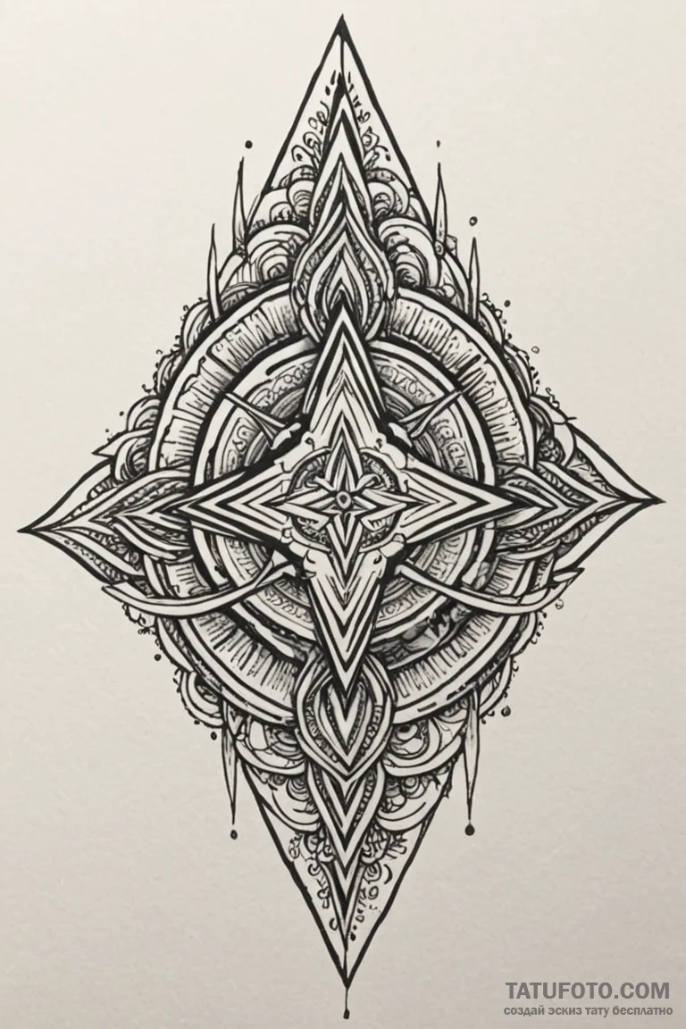 Rock (symbol), tattoo sketch design, clean li... - эскиз тату (№1750744543_0, 24.06.2025 05:55) — Tatufoto.com