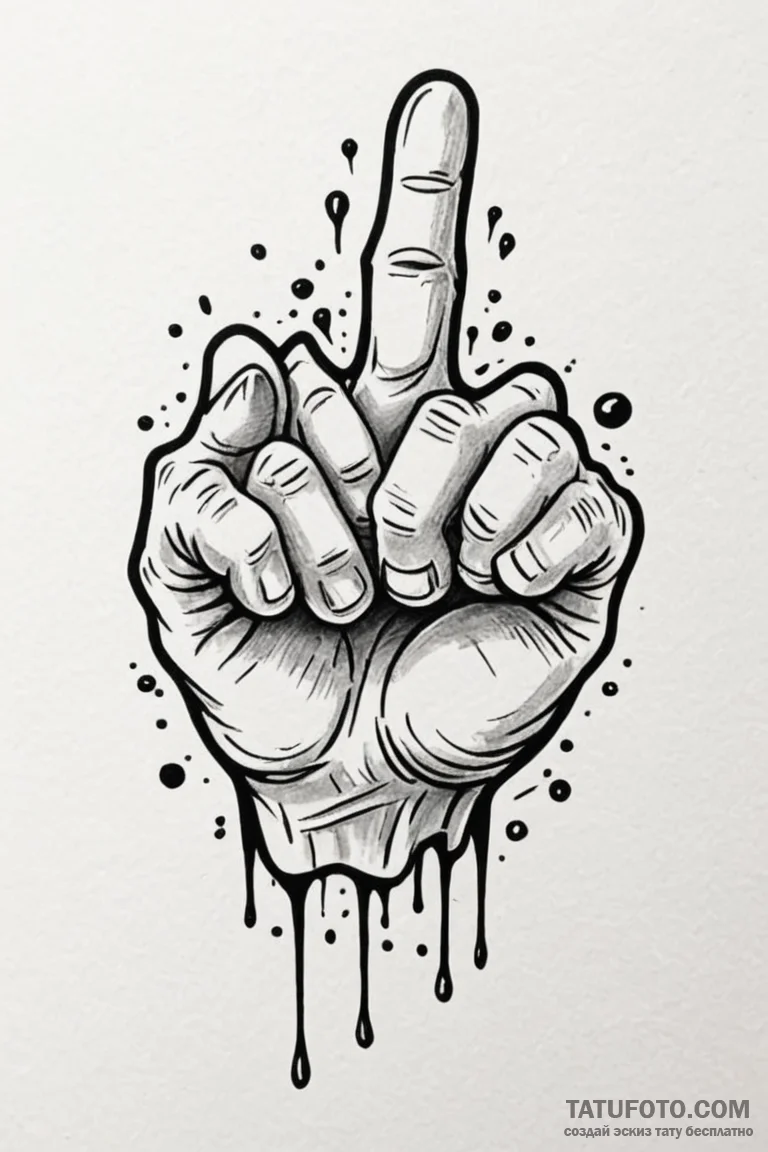 Fist, clenched and cracking, made of volcanic... - эскиз тату (№1750750832_1, 24.06.2025 07:40) — Tatufoto.com
