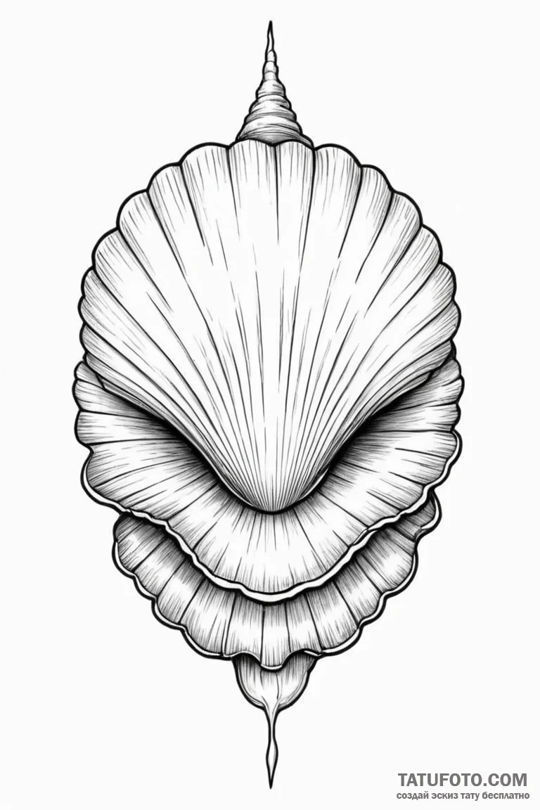 Shell - эскиз тату (№1750751052_0, 24.06.2025 07:44) — Tatufoto.com