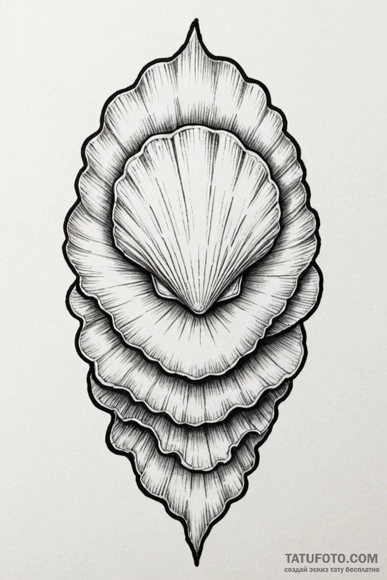 Shell - эскиз тату (№1750751052_1, 24.06.2025 07:44) — Tatufoto.com