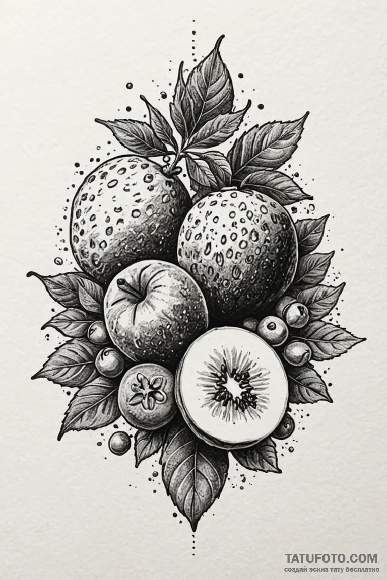 A powerful blender blending fruit, healthy,,... - эскиз тату (№1750760248_0, 24.06.2025 10:17) — Tatufoto.com