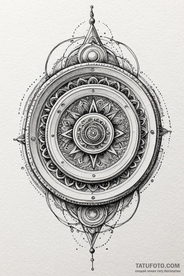 Gyroscopic device with rings spinning around... - эскиз тату (№1750762921_0, 24.06.2025 11:02) — Tatufoto.com