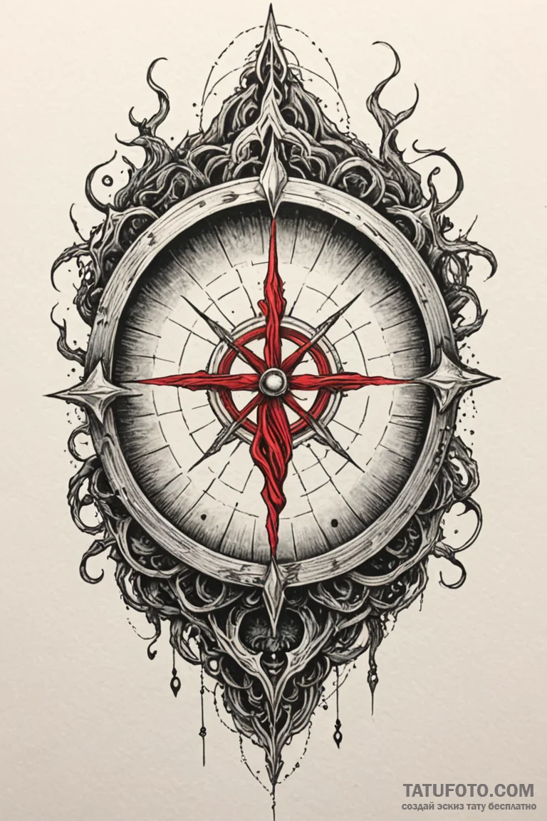 Arcane portal with shadow creatures, artistic... - эскиз тату (№1750764880_0, 24.06.2025 11:34) — Tatufoto.com