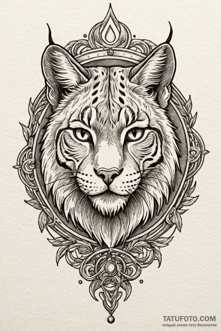 Lynx teeth piercing sigil, artistic tattoo sk... - эскиз тату (№1750768420_0, 24.06.2025 12:33) — Tatufoto.com