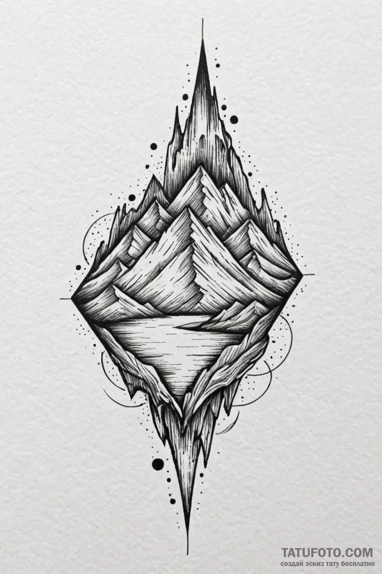 Seismograph drawing of an earthquake, but the... - эскиз тату (№1750770697_0, 24.06.2025 13:11) — Tatufoto.com