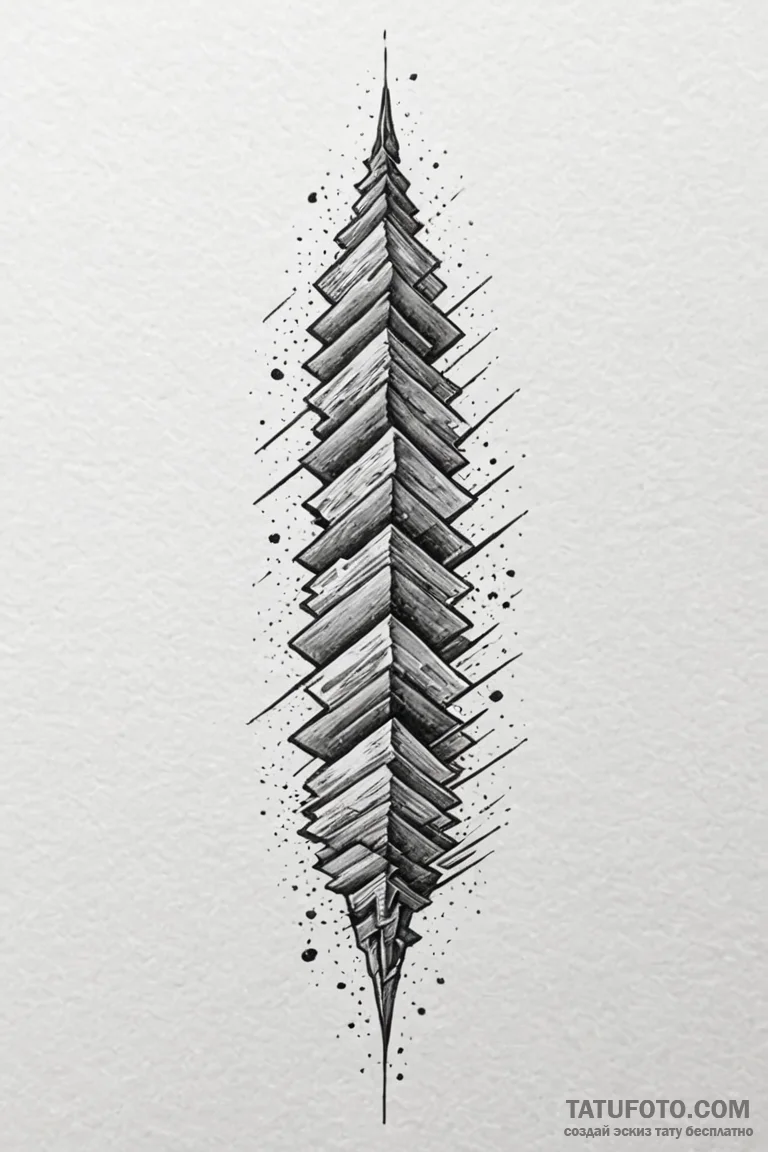 Seismograph drawing of an earthquake, but the... - эскиз тату (№1750770697_1, 24.06.2025 13:11) — Tatufoto.com