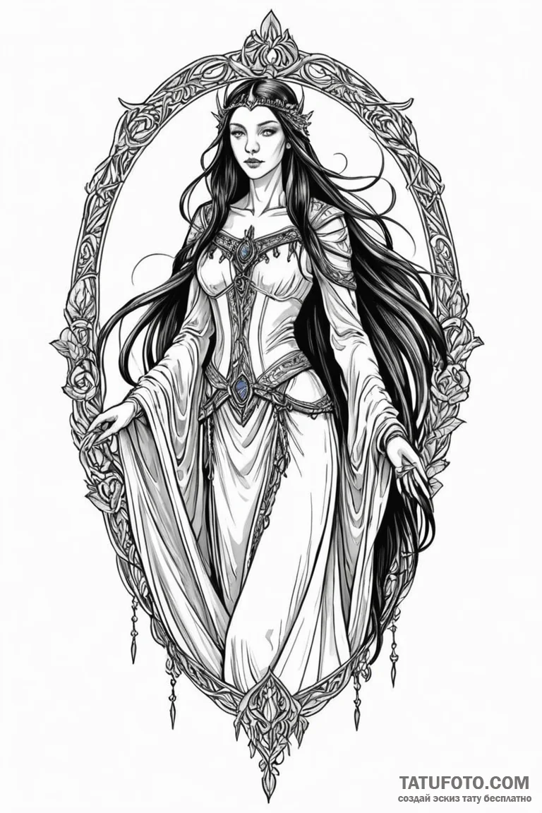 Morgan le fay - эскиз тату (№1750771753_0, 24.06.2025 13:29) — Tatufoto.com
