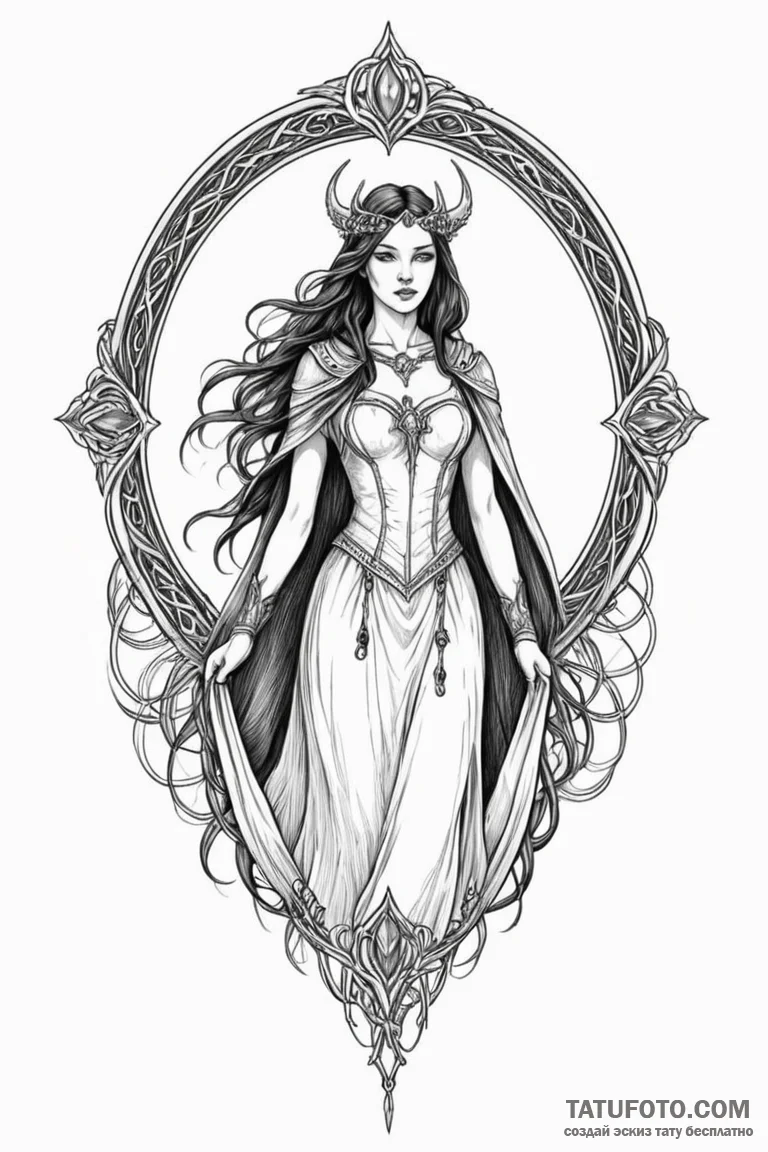 Morgan le fay - эскиз тату (№1750771753_1, 24.06.2025 13:29) — Tatufoto.com