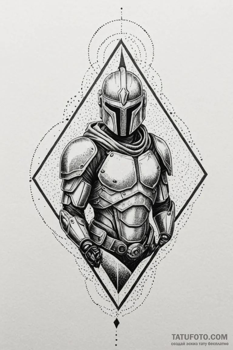 Spartan, tattoo drawing outline, dotwork tatt... - эскиз тату (№1750777336_0, 24.06.2025 15:02) — Tatufoto.com