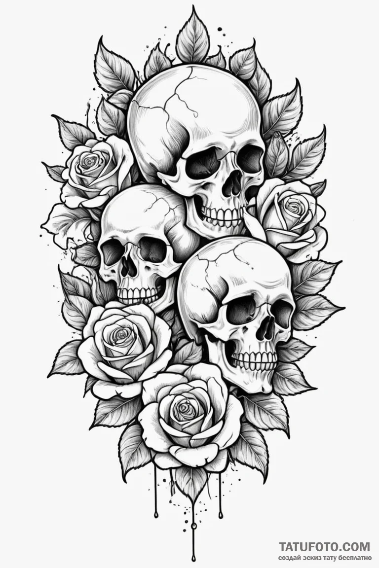 Y, tattoo flash sheet design, muted color pal... - эскиз тату (№1750781146_0, 24.06.2025 16:05) — Tatufoto.com