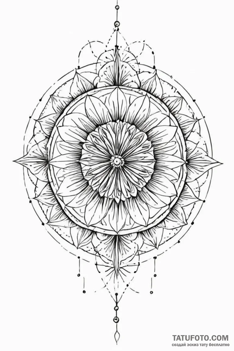 A dandelion clock (is there, but can be a clo... - эскиз тату (№1750792341_1, 24.06.2025 19:12) — Tatufoto.com