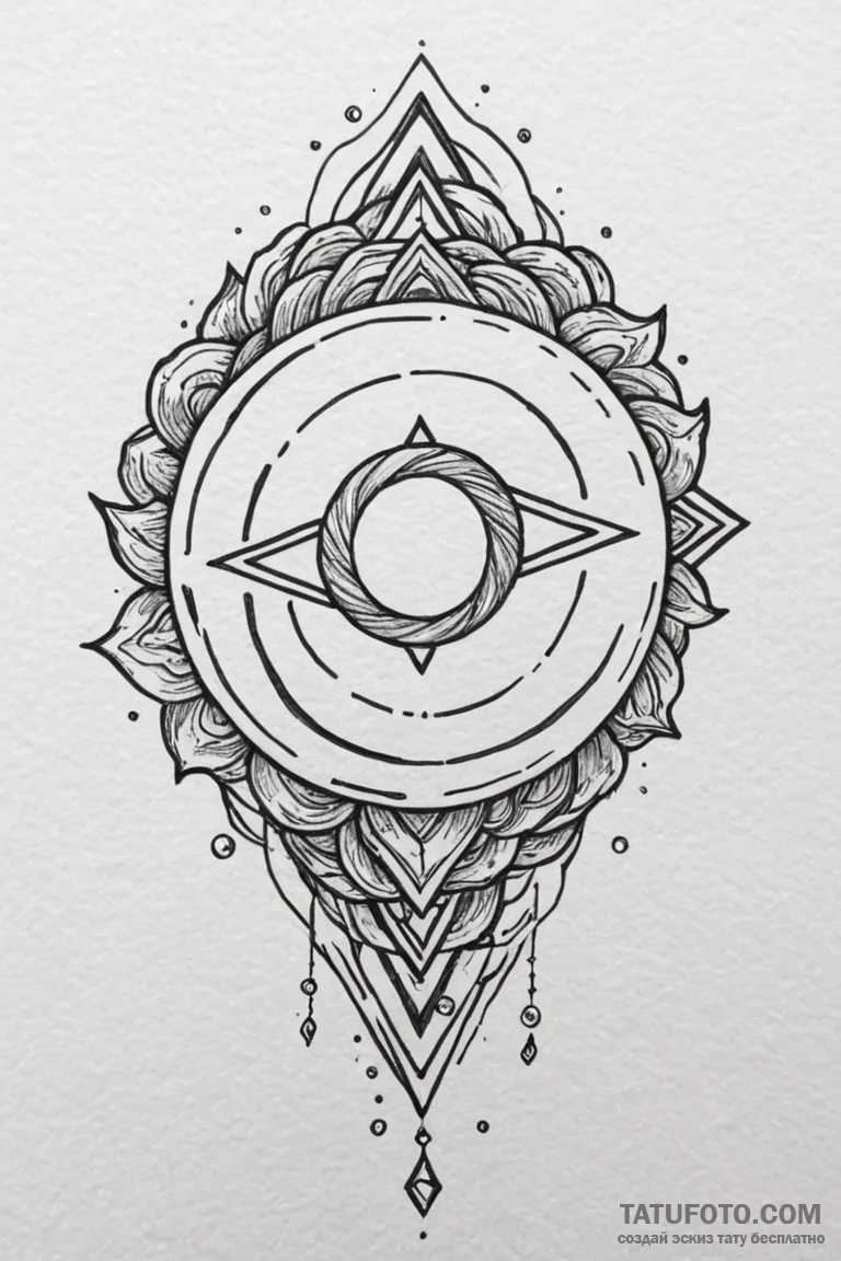 Solar eclipse with a diamond ring effect, tat... - эскиз тату (№1750796014_0, 24.06.2025 20:13) — Tatufoto.com
