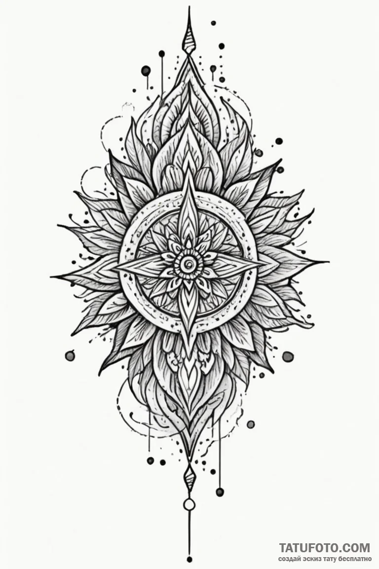 Perun, tattoo drawing outline, watercolor tat... - эскиз тату (№1750810780_0, 25.06.2025 00:19) — Tatufoto.com